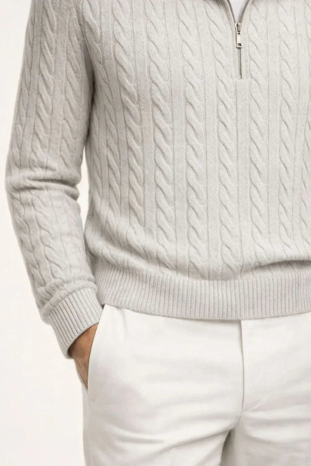 Sero Zip Knit Grey